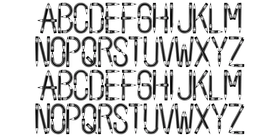 Back To Schoolfont specimens