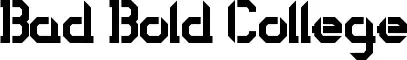 Bad Bold College