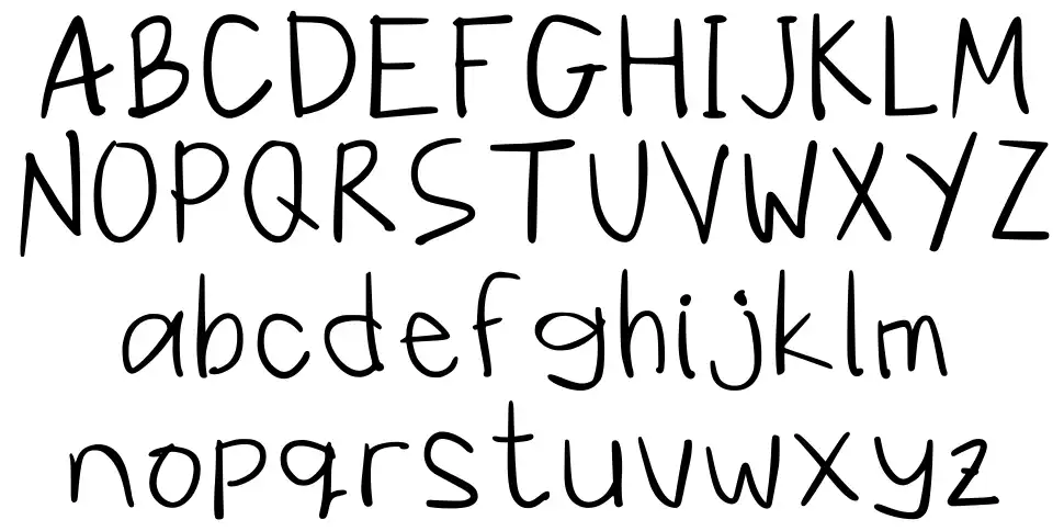Balinookfont specimens