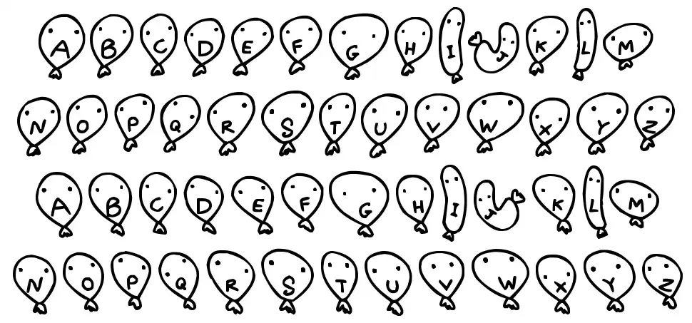 Balloon Friendsfont specimens