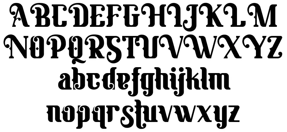 Banthernfont specimens