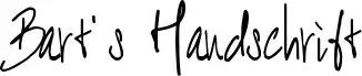 Bart's Handschrift