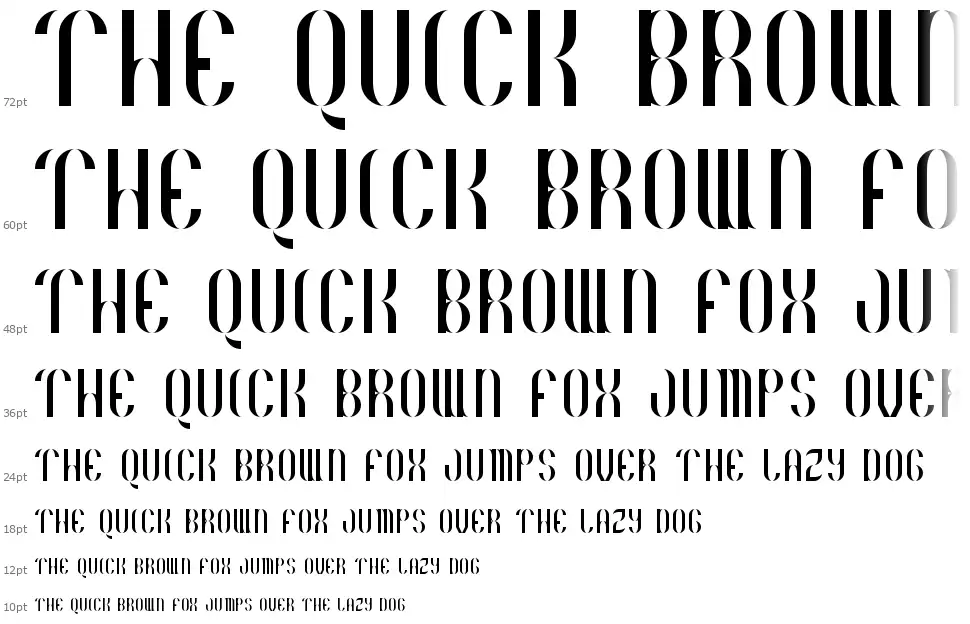 Basico 1983font waterfall
