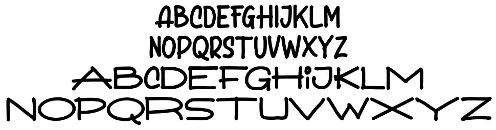 Be Seriousfont specimens