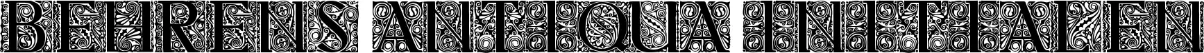 Behrens Antiqua Initialen
