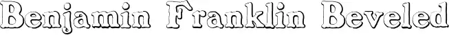 Benjamin Franklin Beveled