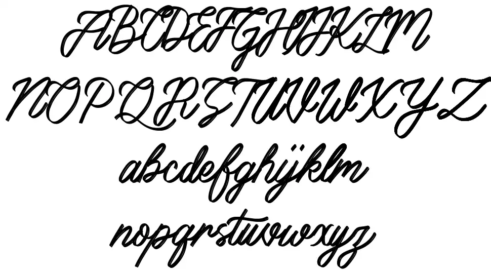 Bennington Glowfont specimens
