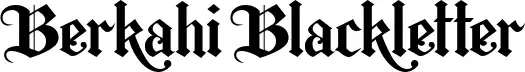 Berkahi Blackletter