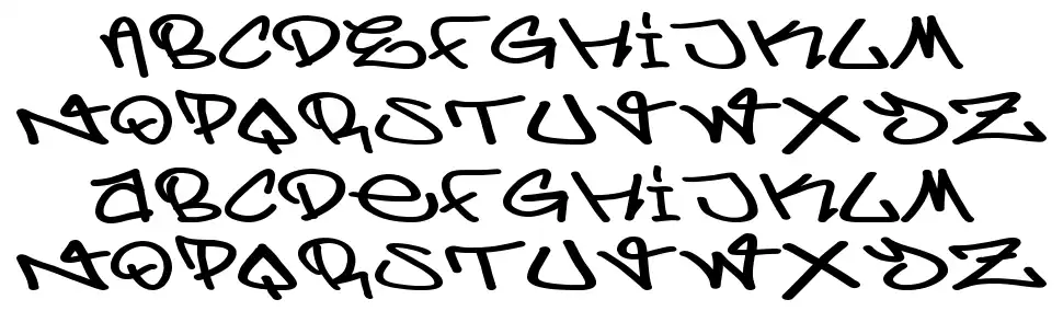 Berlin Graffitifont specimens