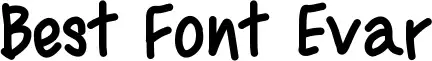Best Font Evar