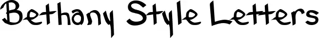 Bethany Style Letters