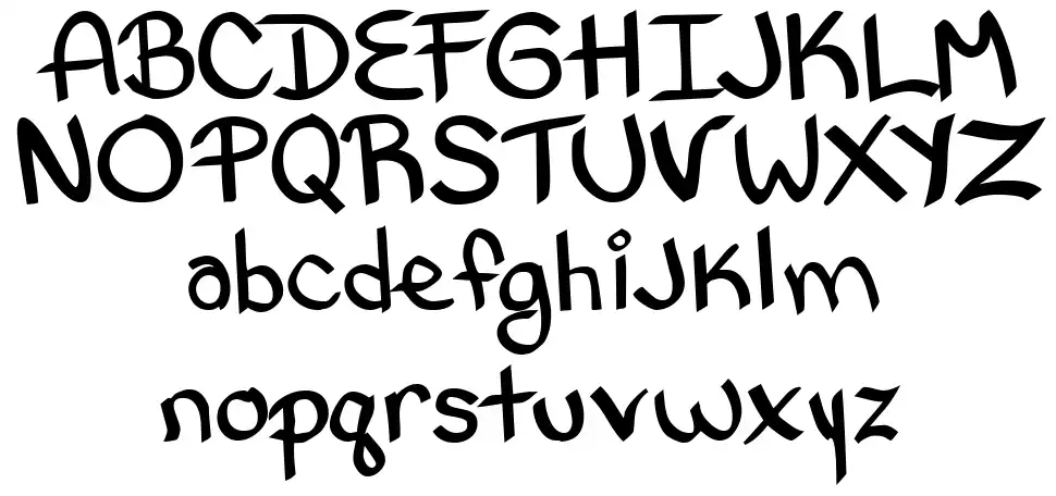 Bethany Style Lettersfont specimens