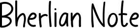 Bherlian Note