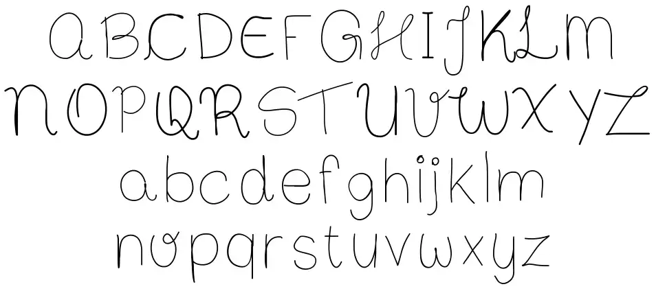 Bibs First Handwritefont specimens