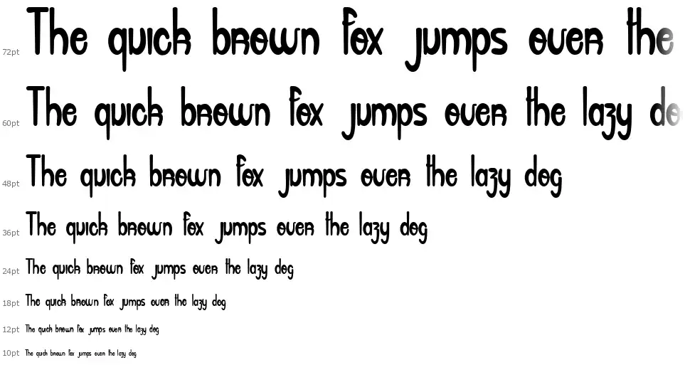 Big Bang Comixfont waterfall