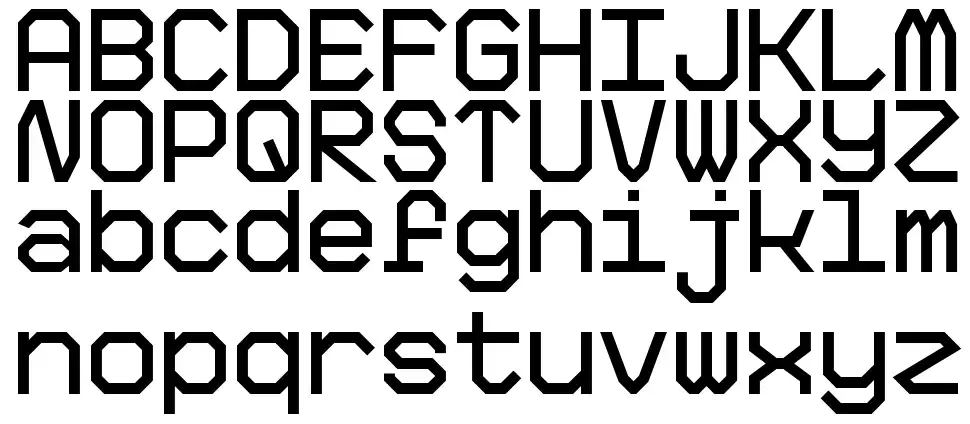 Big Pixelfont specimens