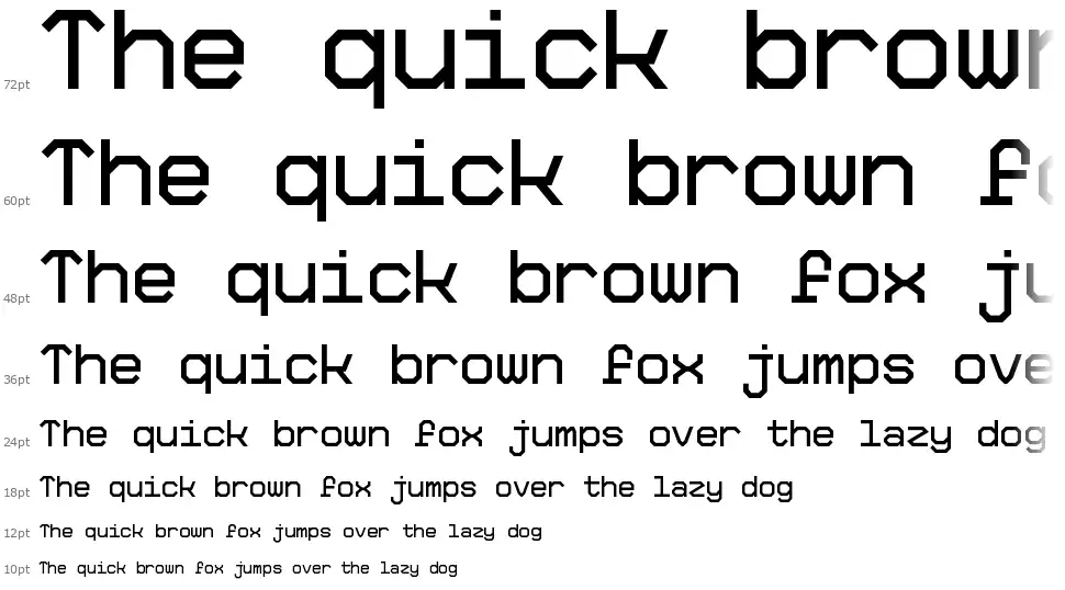 Big Pixelfont waterfall