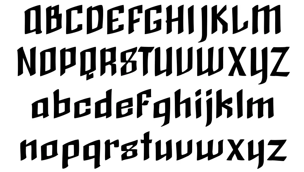 Black Brushfont specimens