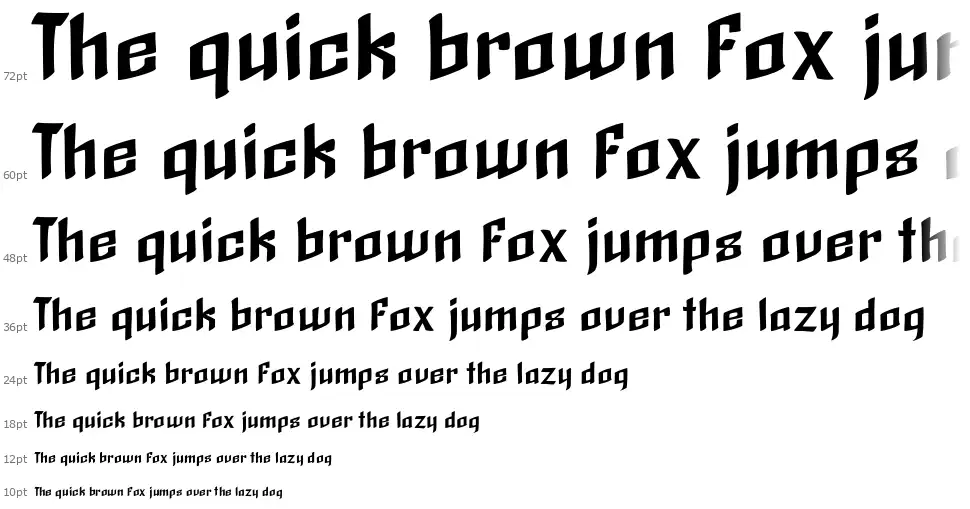 Black Brushfont waterfall