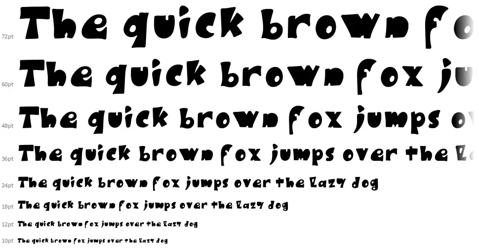 Black Rubyfont waterfall