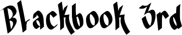 Blackbook 3rd