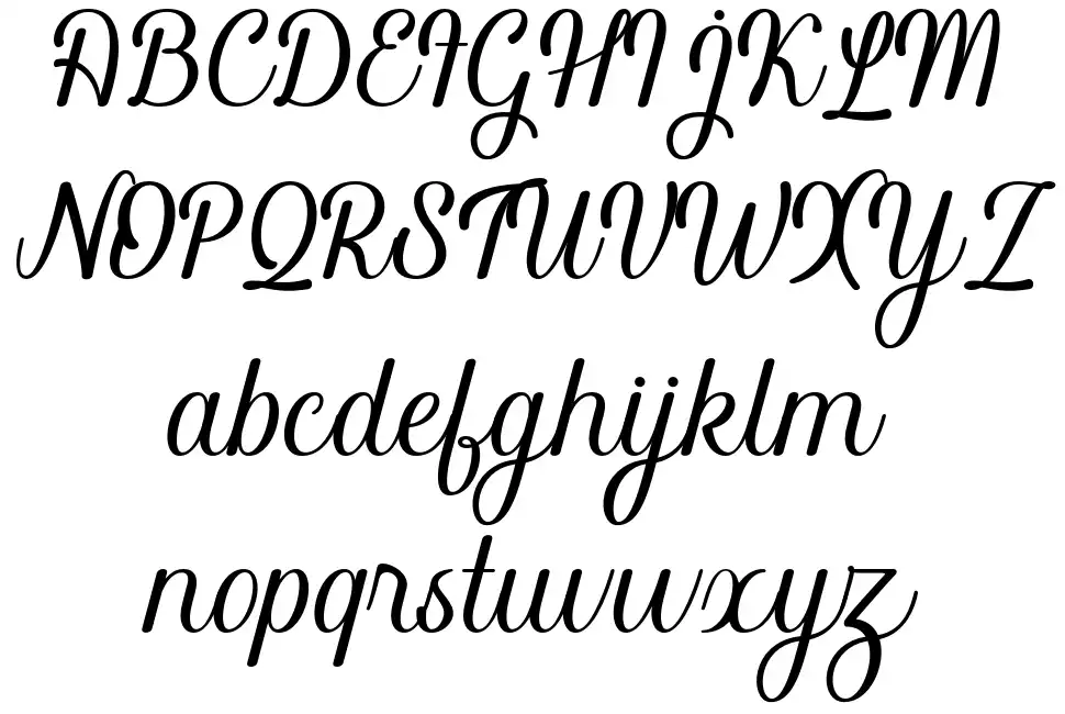 Blackinefont specimens