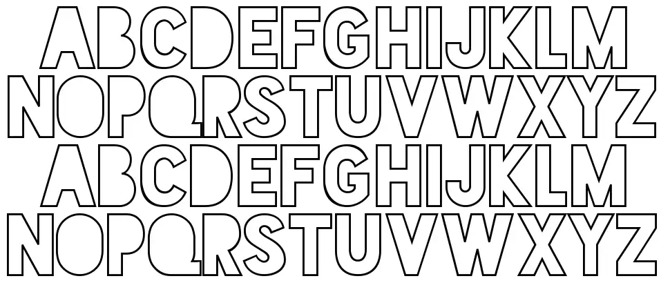 Blackout Sunrisefont specimens