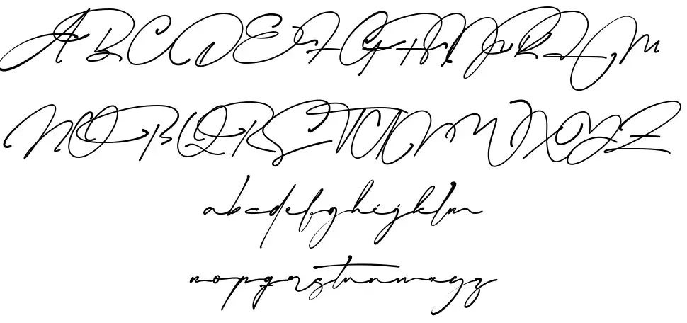 Blackstandfont specimens