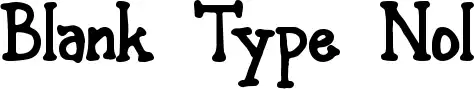 Blank Type Nol