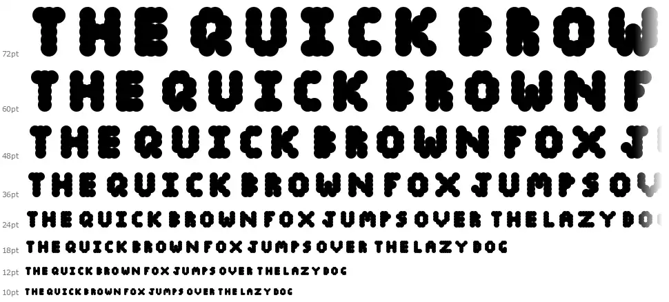 Blobifyfont waterfall