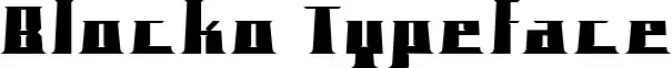 Blocko Typeface