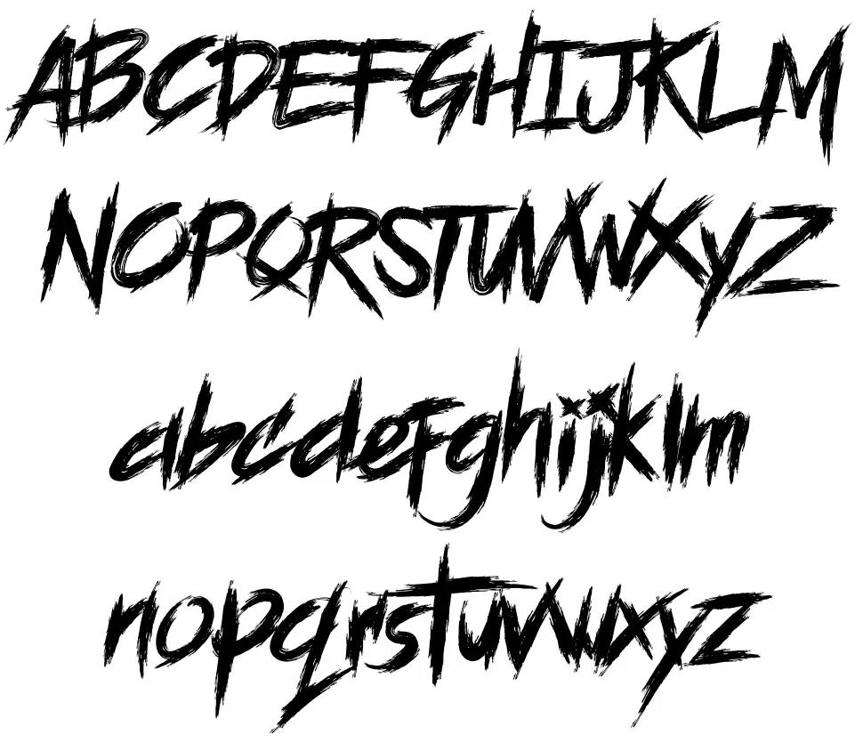 Blood Seekerfont specimens