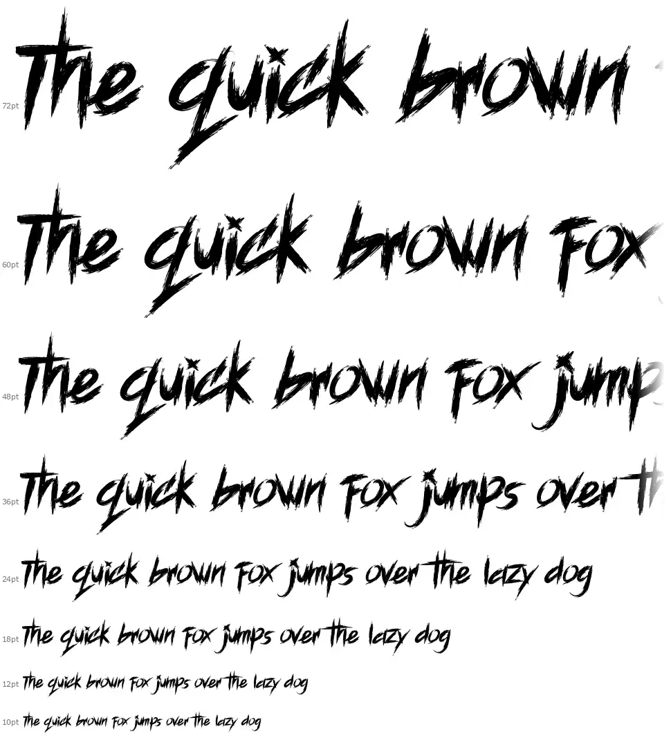 Blood Seekerfont waterfall