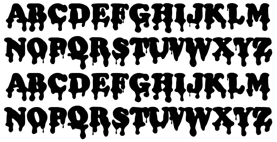 Bloody Officefont specimens