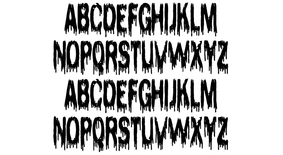 Bloody Sisters Night Clubfont specimens