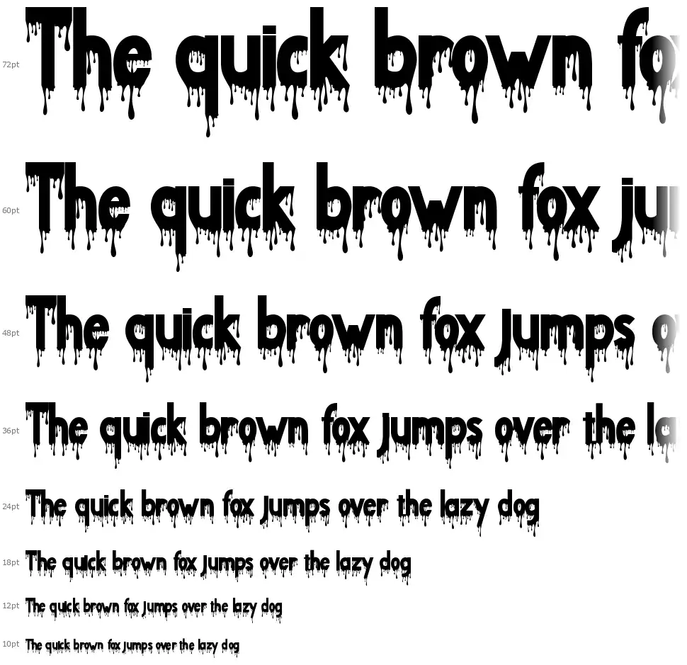 Bloody Terrorfont waterfall
