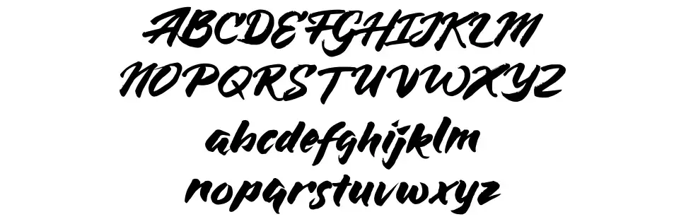 Blue Silkyfont specimens