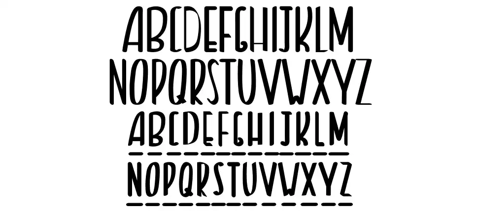 Blufftonfont specimens