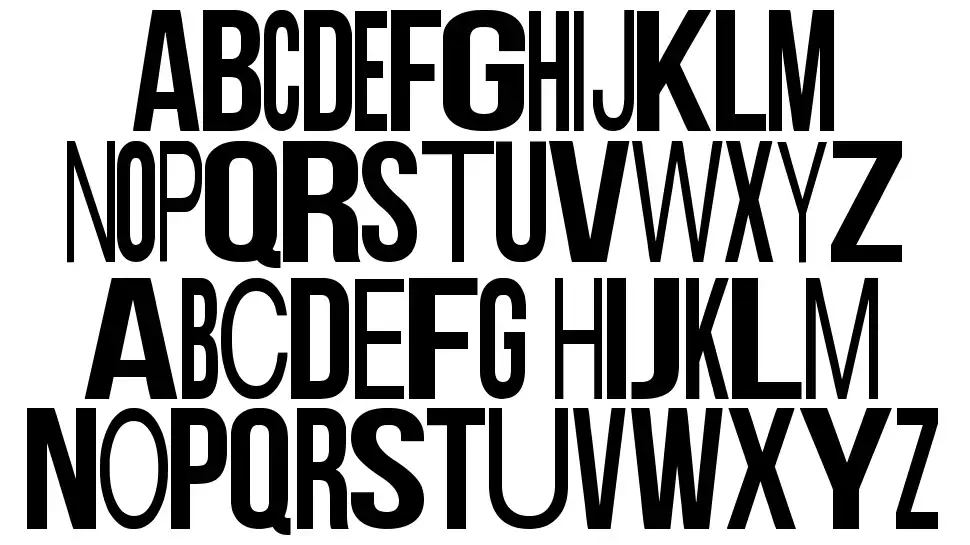 Board Contestfont specimens