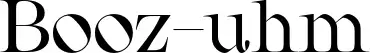 Booz-uhm