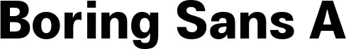 Boring Sans A