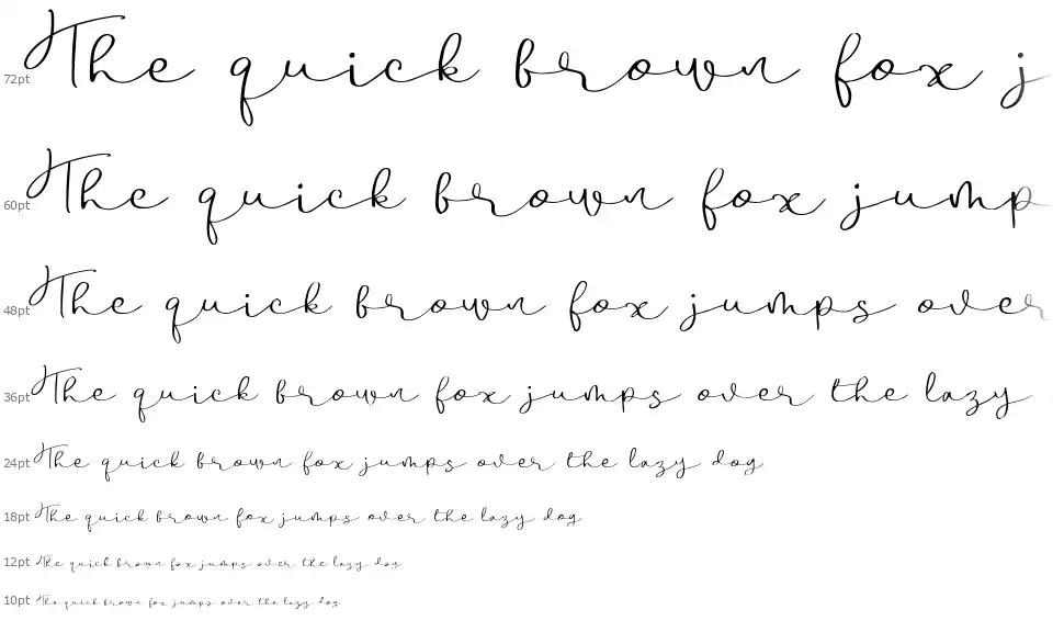 Boulevard Scriptfont waterfall