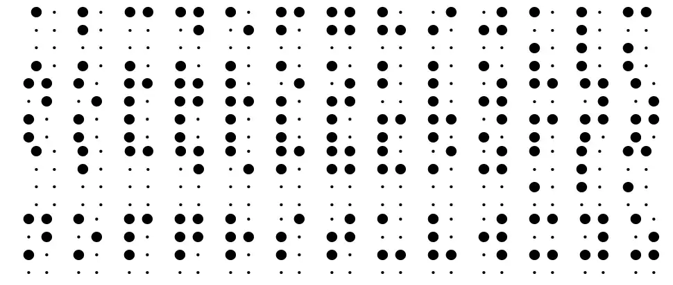 BrailleSlo 8dotfont specimens