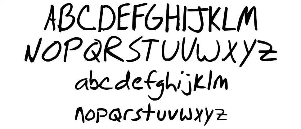 Brian Scratchfont specimens