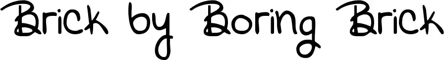 Brick by Boring Brick