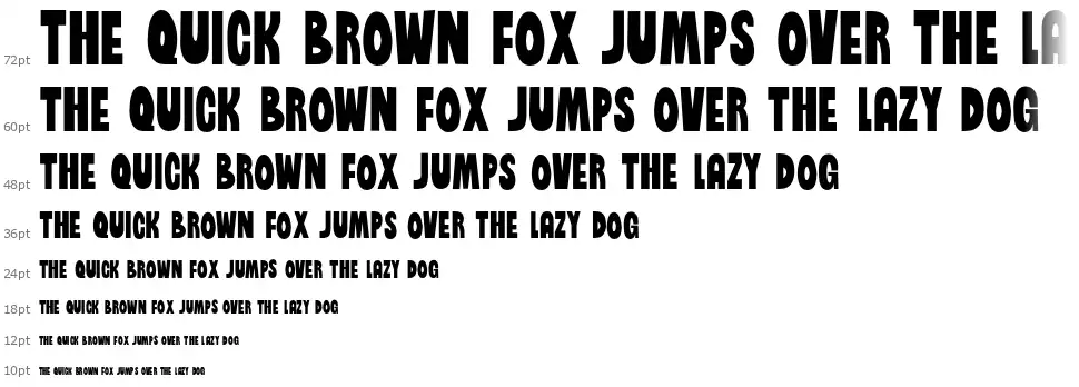 Brinetext Blackfont waterfall