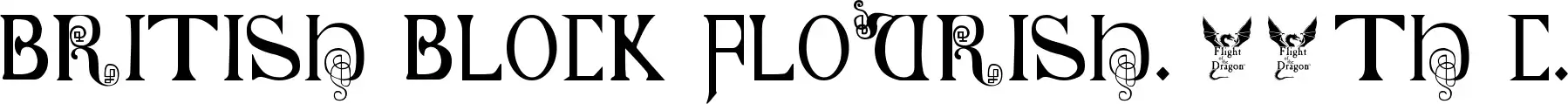 British Block Flourish, 10th c.