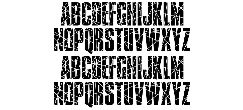 Broken Glassfont specimens