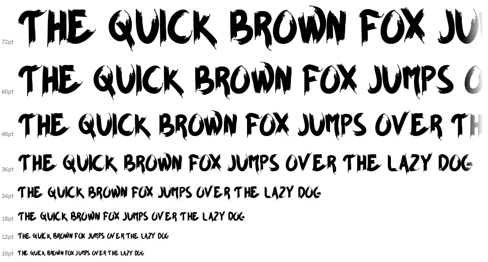 Brown Foxyfont waterfall