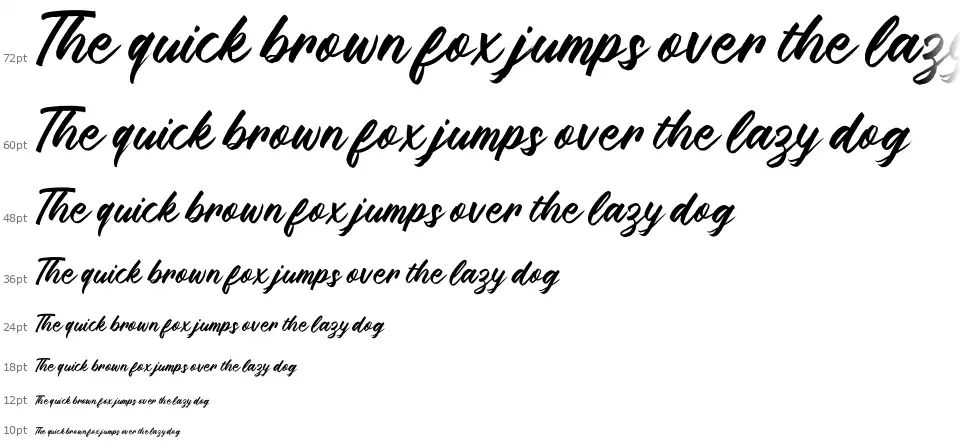 Brushpen Storyfont waterfall